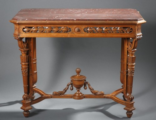 Antiquités - Table de milieu attribuée à A-E Beurdeley, France circa 1880