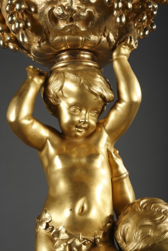 "Bacchanale aux enfants" par Cumberworth et Susse Frères, France circa 1860 - Sculpture Style Napoléon III