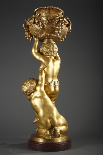 &quot;Children Bacchanale&quot; Bronze by C. Cumberworth &amp; Susse Frères  c. 1860 - Napoléon III