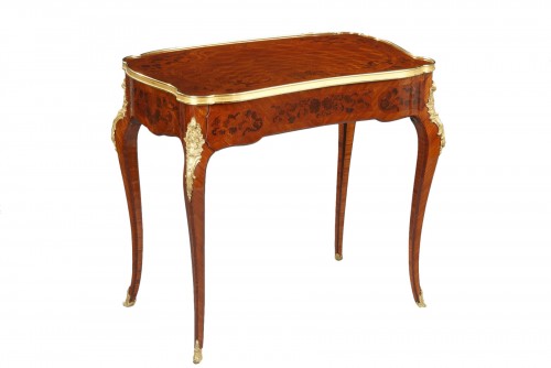 Louis XV Style Wood Marquetry Table attr. to G. Durand, France circa 1880