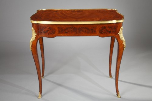 Antiquités - Louis XV Style Wood Marquetry Table attr. to G. Durand, France circa 1880