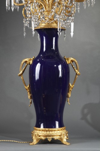 Paire de vases candélabres "Sèvres", France circa 1880 - Napoléon III