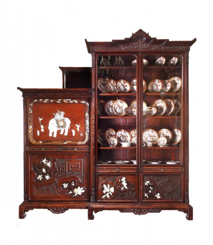 Cabinet Japonisant par G. Viardot, France  circa 1880