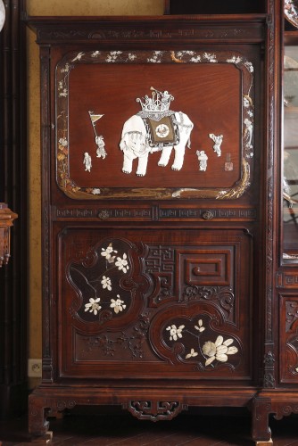 Furniture  - &quot;Japonisme&quot; Cabinet by G. Viardot, France circa 1880