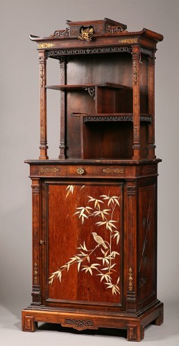 &quot;Japonisme&quot; Cabinet by G. Viardot, France 1888 - Furniture Style 