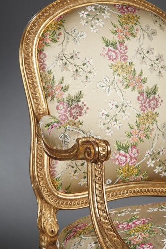 Sièges Fauteuil & Bergère - Paire de fauteuils à chassis, France circa 1880