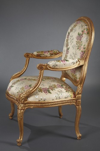 Set of 4 armchairs &quot;a chassis&quot;, France circa 1880 - 