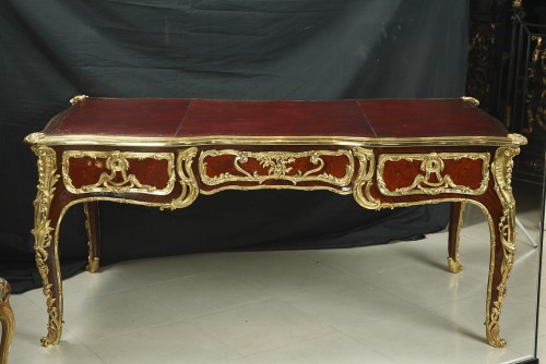 XIXe siècle - Bureau plat d'après un modèle de J. Dubois, France circa 1880