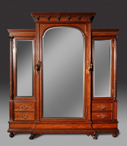 19th century - 8 Pieces Bedroom Set, H.A. Fourdinois, France Circa 1889