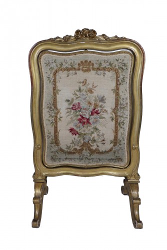 Ecran de cheminée, France, circa 1890