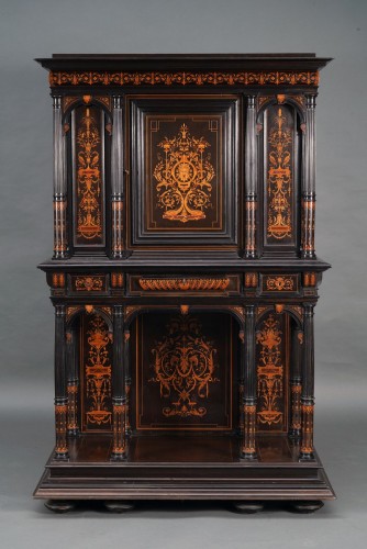 Paire de cabinets néo-Renaissance attribués à F. Linke, France circa 1880 - Tobogan Antiques