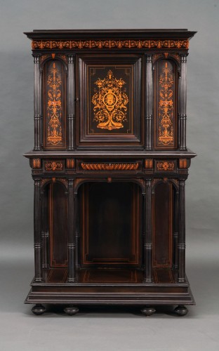 19th century - Rare Pair of neo-Renaissance Cabinets attr. to F. Linke, France circa 1880