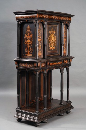 Paire de cabinets néo-Renaissance attribués à F. Linke, France circa 1880 - 