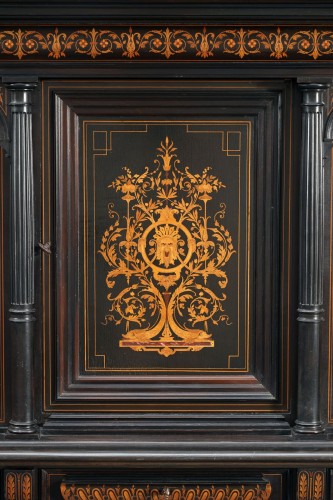 Antiquités - Rare Pair of neo-Renaissance Cabinets attr. to F. Linke, France circa 1880
