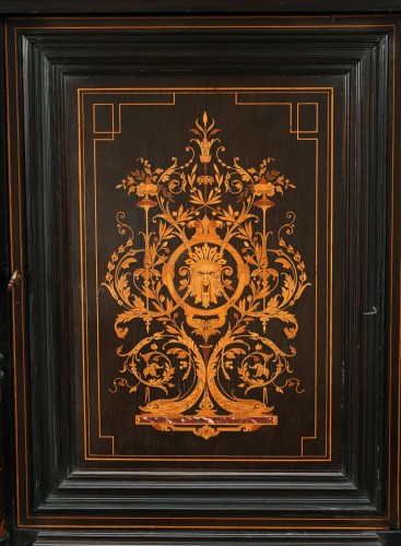 Antiquités - Paire de cabinets néo-Renaissance attribués à F. Linke, France circa 1880