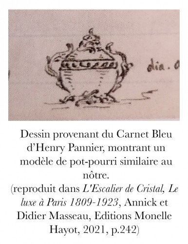 Antiquités - Pot-pourri attribué à L'Escalier de Cristal, France circa 1880