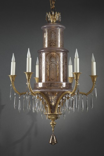 Lustre Orientalisant, France Circa 1900 - Luminaires Style Art nouveau