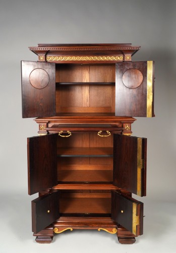 Cabinet Neo-Renaissance, E.Lièvre et P.Sormani, France circa 1870 - Tobogan Antiques