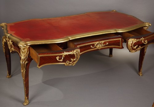 Important bureau plat attribué à G. Durand, France Circa 1880 - Mobilier Style Napoléon III