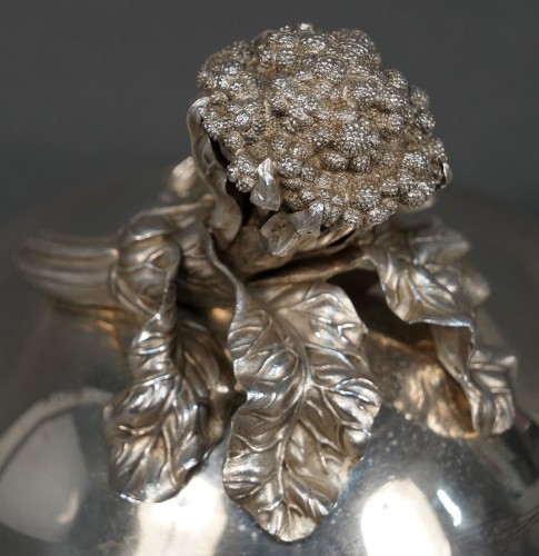 Paire de cloches couvre-plat en argent, France circa 1870 - Napoléon III