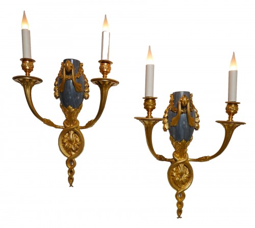 Beautiful Pair of Wall-Lights, attributed to H. Dasson, France, Circa 1880