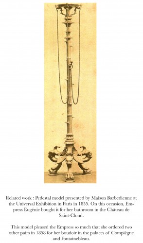 Pair of neo-Greek Floor lamps by F. Barbedienne, France circa 1860 - Napoléon III