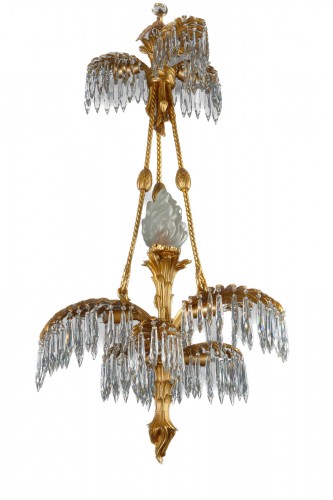 A very Fine Palm Chandelier, France circa 1890