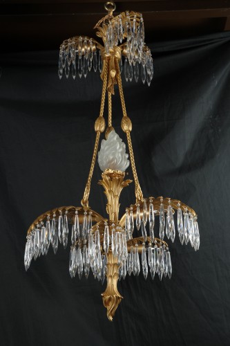 Lustre Palmier, France circa 1890 - Luminaires Style Napoléon III