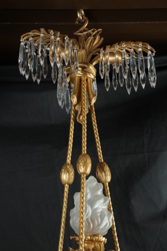 Lustre Palmier, France circa 1890 - Tobogan Antiques