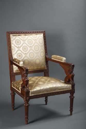 Paire de fauteuils à la Reine, France circa 1870 - Sièges Style Napoléon III