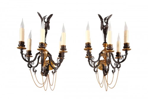 Fine Pair of Ne-Greek Sconces