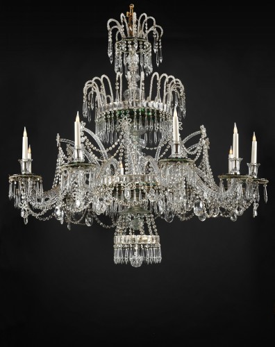 Crystal Chandelier, attr. to Crystal Manufacture of the Granja, Spain, 1880 - Lighting Style Napoléon III