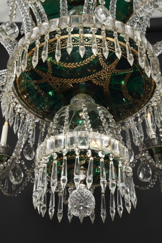 19th century - Crystal Chandelier, attr. to Crystal Manufacture of the Granja, Spain, 1880