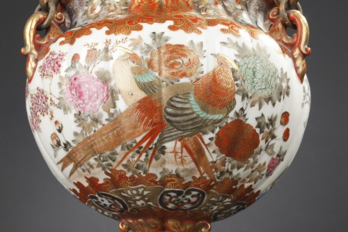 Luminaires Lustre - Charmante suspension en porcelaine Kutani, Japon circa 1880