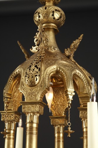 Oriental Lantern Attributed To H. Vian, France circa 1880 - Lighting Style Napoléon III
