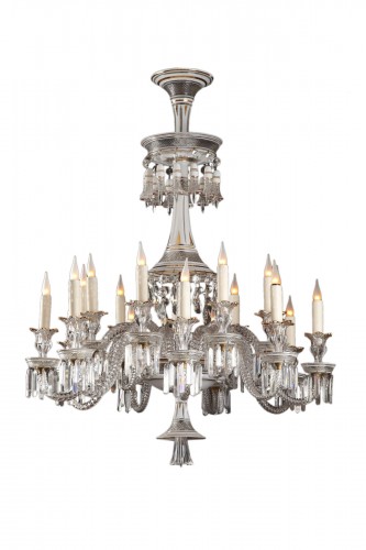 Lustre en cristal attribué à Baccarat, France circa 1890