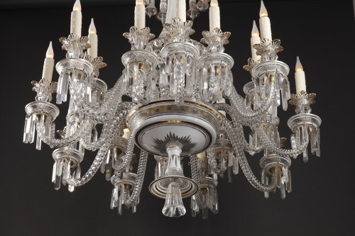 19th century - Crystal Chandelier, Attributed To Baccarat, France circa 1890
