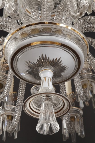 Napoléon III - Lustre en cristal attribué à Baccarat, France circa 1890