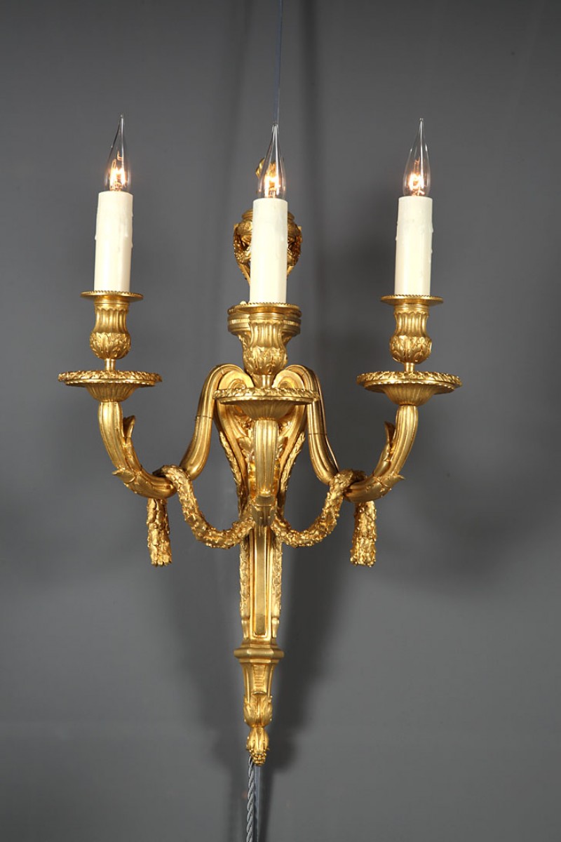 Pair of Sconces with an Antique Brasero, France 1880 - Ref.106789