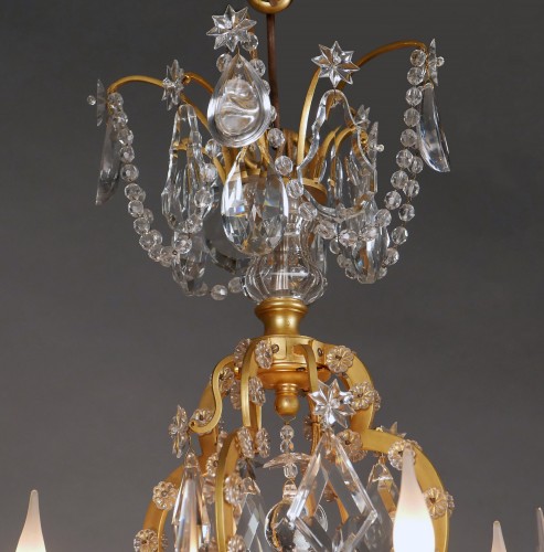 Luminaires Lustre - Lustre "cage" attribué à Maison Baguès, France circa 1880