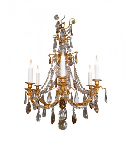 Chandelier &quot;aux Têtes De Béliers&quot; Attributed To H. Vian, France, Circa 189