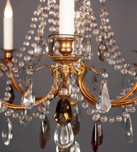 Chandelier &quot;aux Têtes De Béliers&quot; Attributed To H. Vian, France, Circa 189 - 