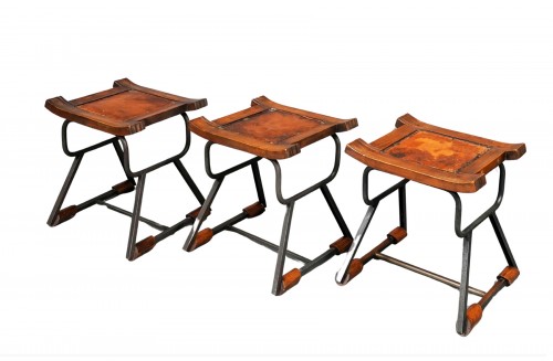 Suite de trois tabourets, France circa 1930