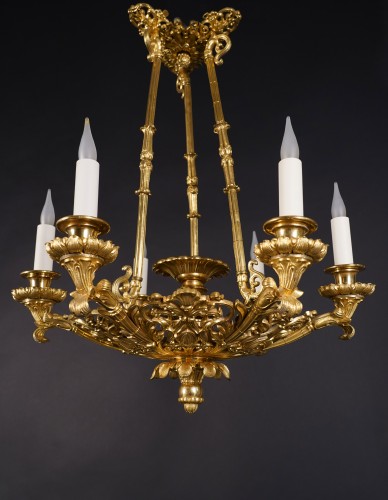 Lighting  - Elegant Louis-Philippe Period Chandelier, France, Circa 1830