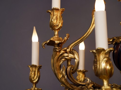 19th century - &quot;Rocaille&quot; Chandelier by E. Colin &amp; Cie, France Circa 1890 