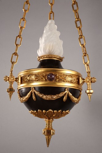 Luminaires Lustre - Importante suite de quatre suspensions, France circa 1880