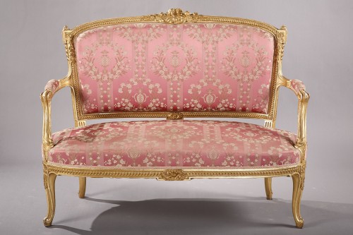 Fine Transition Style Salon Set, France circa 1880 - Seating Style Napoléon III