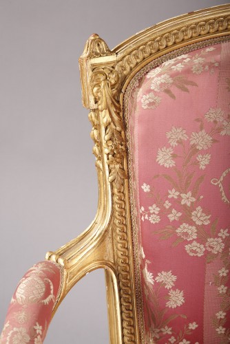 Antiquités - Fine Transition Style Salon Set, France circa 1880