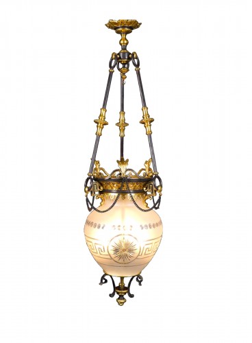 Elegant Lantern, attributed to Maison Millet, France Circa 1890