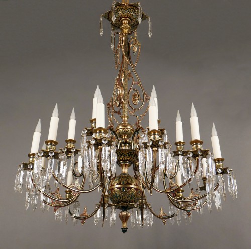 Orientalist Chandelier, France Circa 1870 - Lighting Style Napoléon III